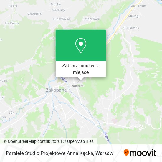 Mapa Paralele Studio Projektowe Anna Kącka