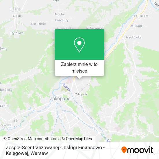 Mapa Zespół Scentralizowanej Obsługi Finansowo - Księgowej