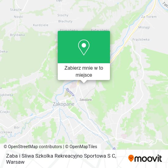 Mapa Zaba i Sliwa Szkolka Rekreacyjno Sportowa S C