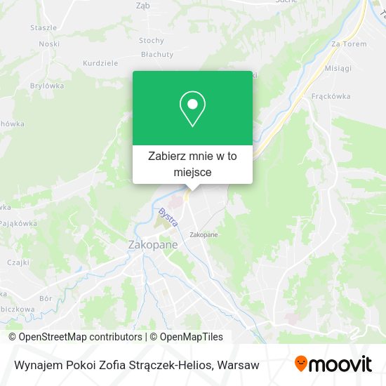 Mapa Wynajem Pokoi Zofia Strączek-Helios