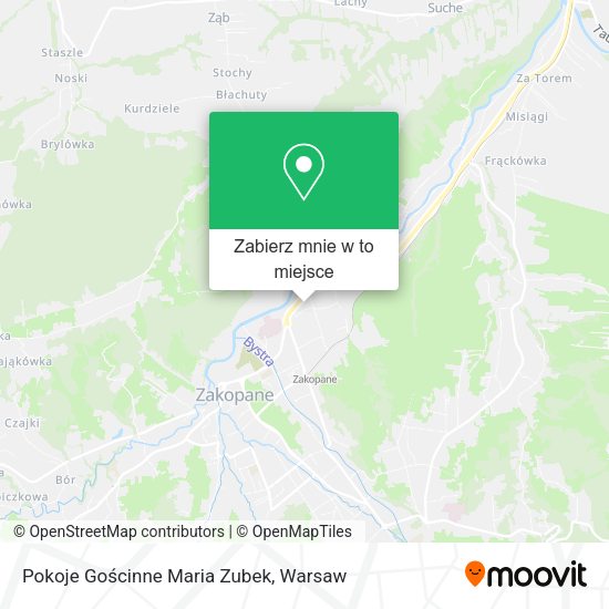 Mapa Pokoje Gościnne Maria Zubek