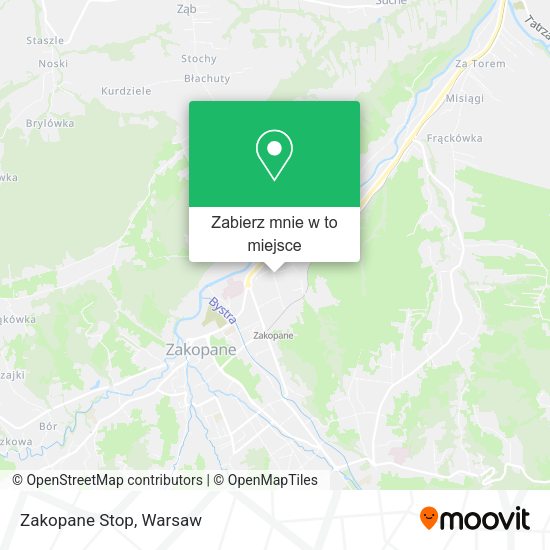 Mapa Zakopane Stop