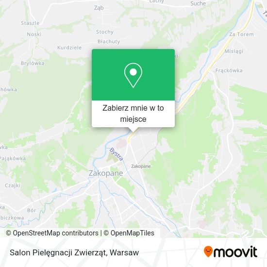 Mapa Salon Pielęgnacji Zwierząt