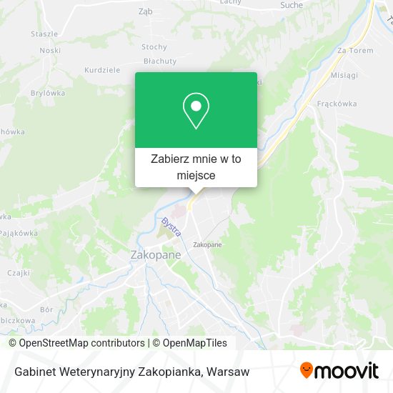 Mapa Gabinet Weterynaryjny Zakopianka