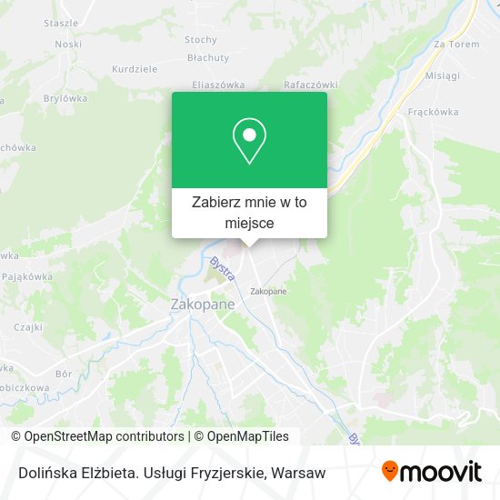 Mapa Dolińska Elżbieta. Usługi Fryzjerskie