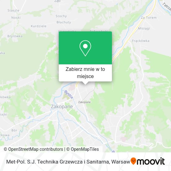 Mapa Met-Pol. S.J. Technika Grzewcza i Sanitarna