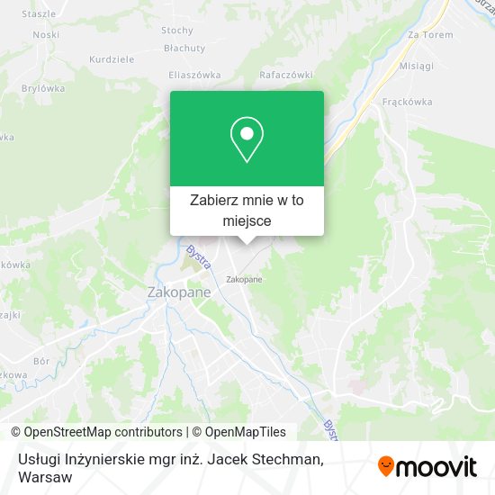 Mapa Usługi Inżynierskie mgr inż. Jacek Stechman