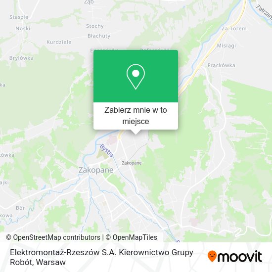 Mapa Elektromontaż-Rzeszów S.A. Kierownictwo Grupy Robót