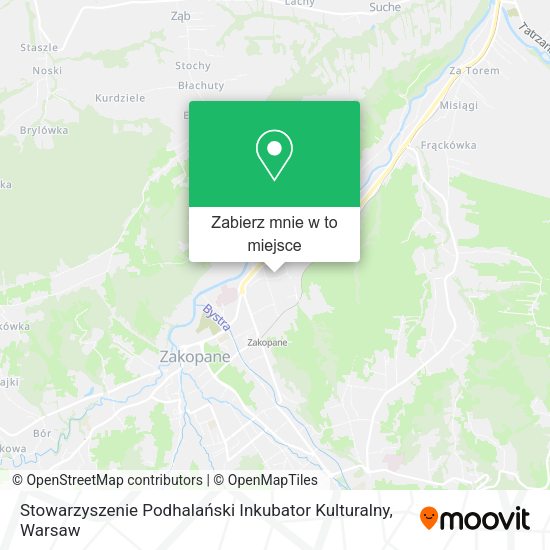 Mapa Stowarzyszenie Podhalański Inkubator Kulturalny