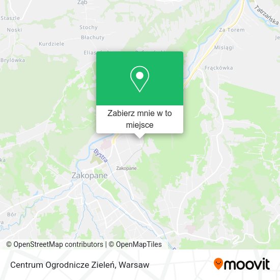 Mapa Centrum Ogrodnicze Zieleń