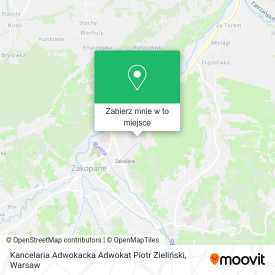 Mapa Kancelaria Adwokacka Adwokat Piotr Zieliński