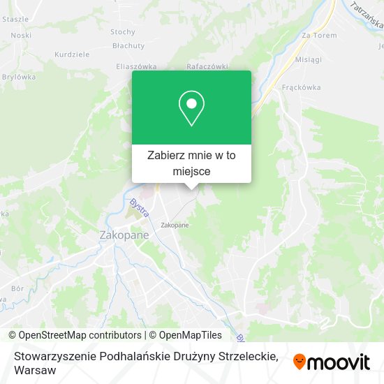 Mapa Stowarzyszenie Podhalańskie Drużyny Strzeleckie