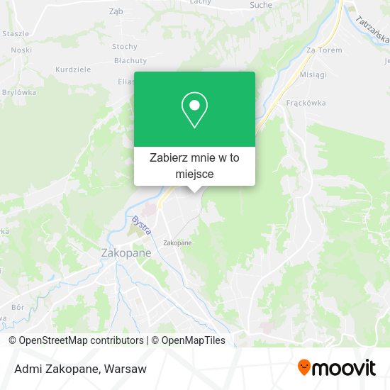 Mapa Admi Zakopane