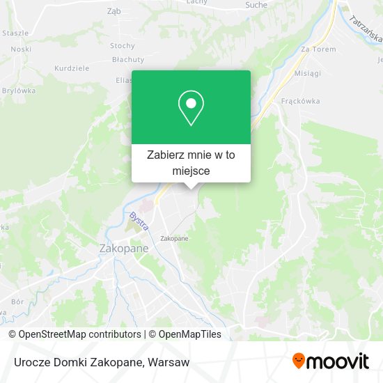 Mapa Urocze Domki Zakopane