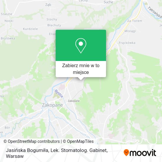 Mapa Jasińska Bogumiła, Lek. Stomatolog. Gabinet