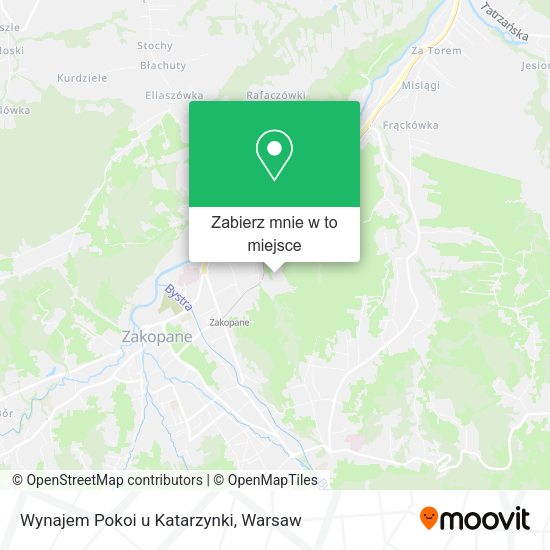 Mapa Wynajem Pokoi u Katarzynki