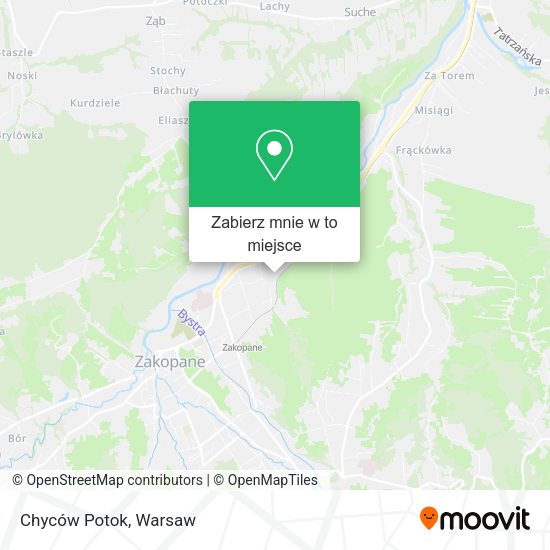 Mapa Chyców Potok