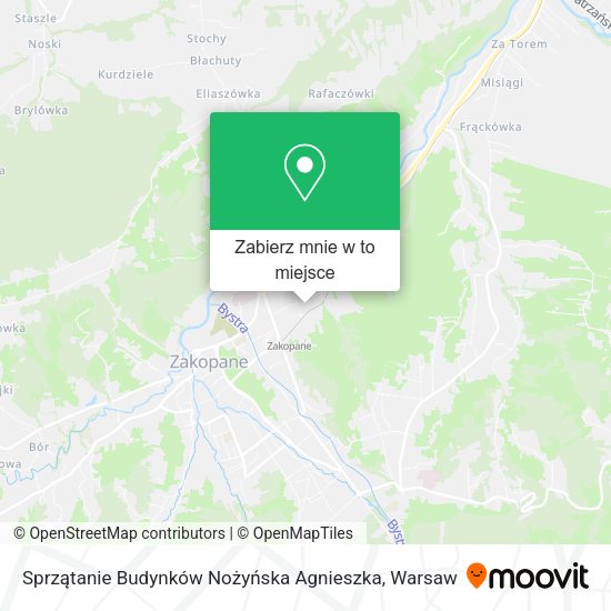 Mapa Sprzątanie Budynków Nożyńska Agnieszka