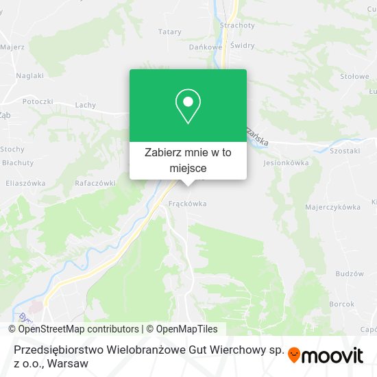 Mapa Przedsiębiorstwo Wielobranżowe Gut Wierchowy sp. z o.o.