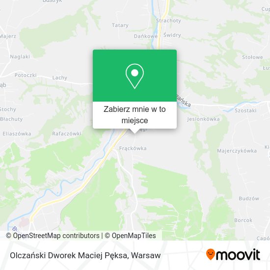 Mapa Olczański Dworek Maciej Pęksa