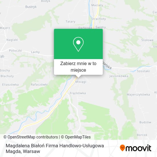 Mapa Magdalena Białoń Firma Handlowo-Usługowa Magda