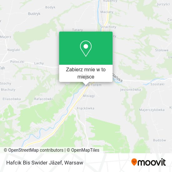 Mapa Hafcik Bis Swider Jãzef