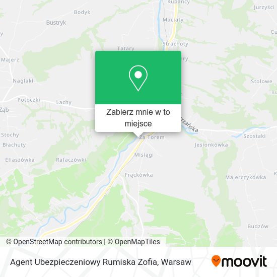 Mapa Agent Ubezpieczeniowy Rumiska Zofia