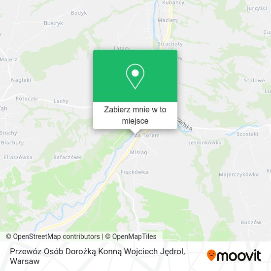 Mapa Przewóz Osób Dorożką Konną Wojciech Jędrol