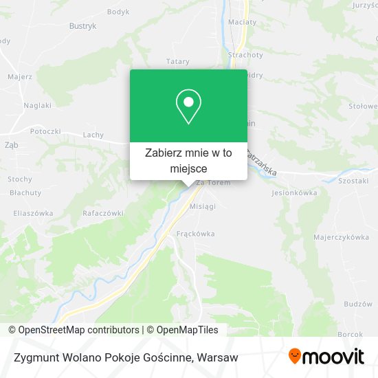 Mapa Zygmunt Wolano Pokoje Gościnne