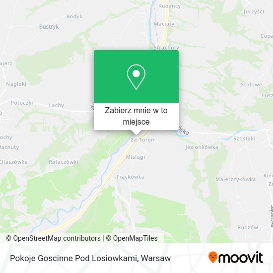 Mapa Pokoje Goscinne Pod Losiowkami