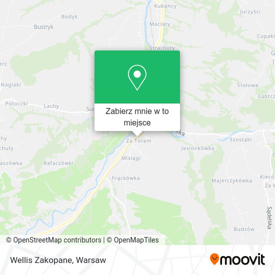 Mapa Wellis Zakopane