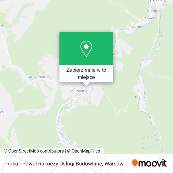 Mapa Raku - Paweł Rakoczy Usługi Budowlane