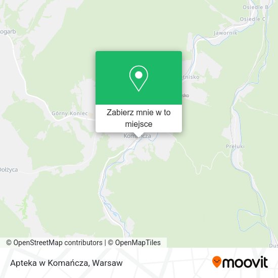 Mapa Apteka w Komańcza