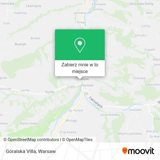 Mapa Góralska Villa