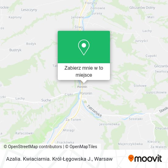 Mapa Azalia. Kwiaciarnia. Król-Łęgowska J.