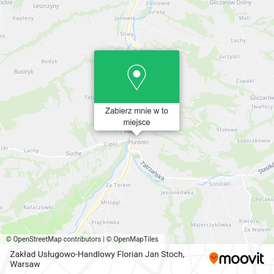 Mapa Zakład Usługowo-Handlowy Florian Jan Stoch