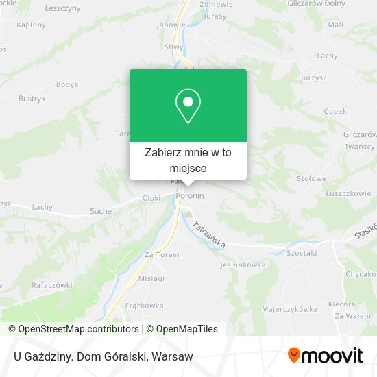 Mapa U Gaździny. Dom Góralski