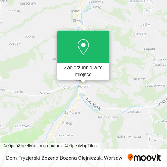 Mapa Dom Fryzjerski Bożena Bożena Olejniczak