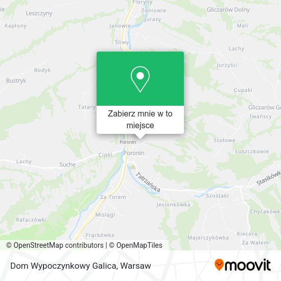 Mapa Dom Wypoczynkowy Galica