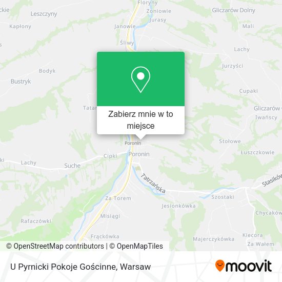 Mapa U Pyrnicki Pokoje Gościnne