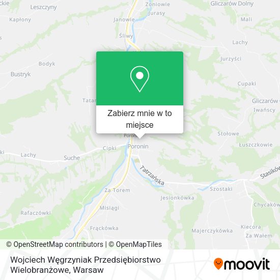 Mapa Wojciech Węgrzyniak Przedsiębiorstwo Wielobranżowe