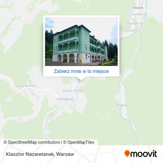 Mapa Klasztor Nazaretanek