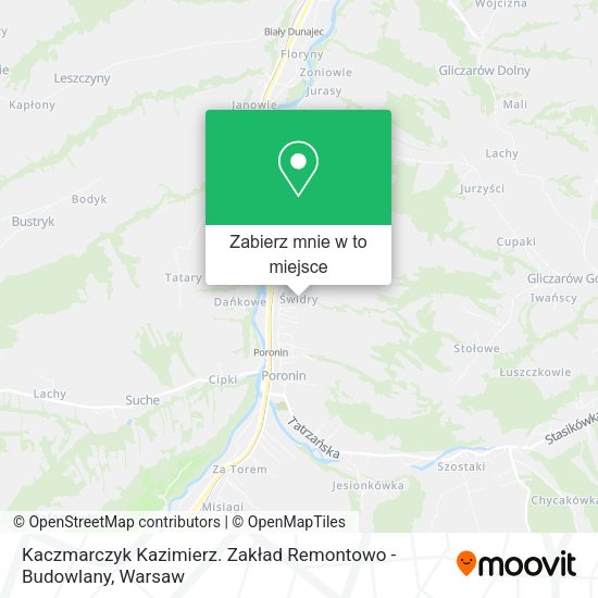 Mapa Kaczmarczyk Kazimierz. Zakład Remontowo - Budowlany