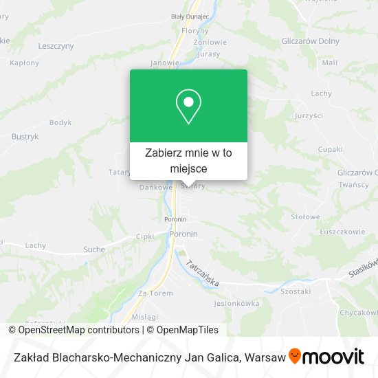 Mapa Zakład Blacharsko-Mechaniczny Jan Galica