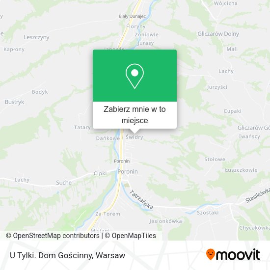 Mapa U Tylki. Dom Gościnny