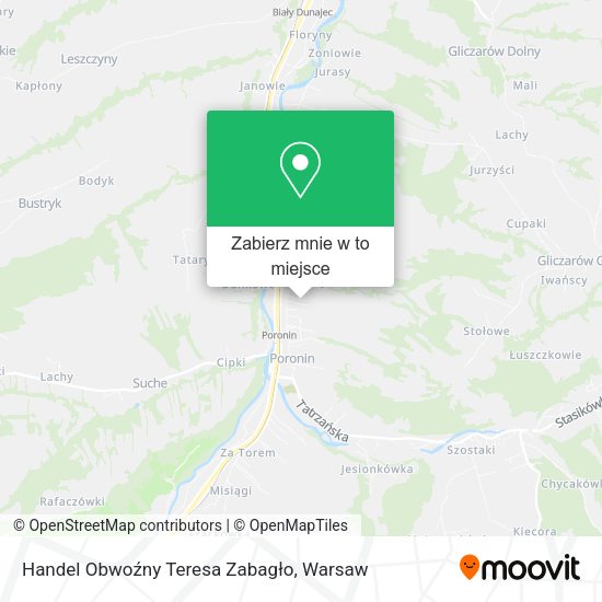 Mapa Handel Obwoźny Teresa Zabagło