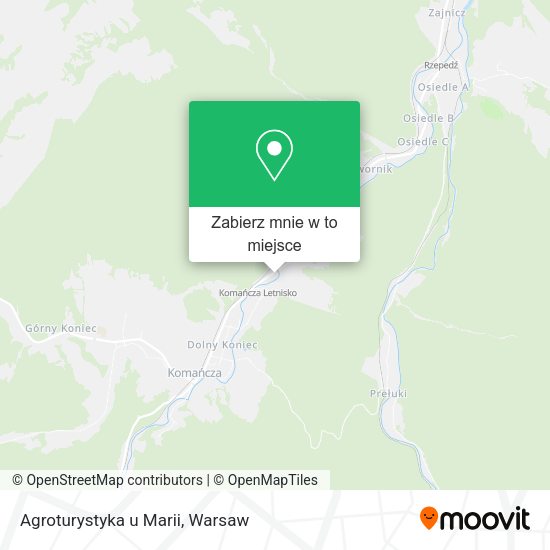 Mapa Agroturystyka u Marii