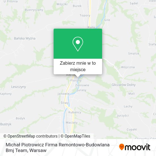 Mapa Michał Piotrowicz Firma Remontowo-Budowlana Bmj Team