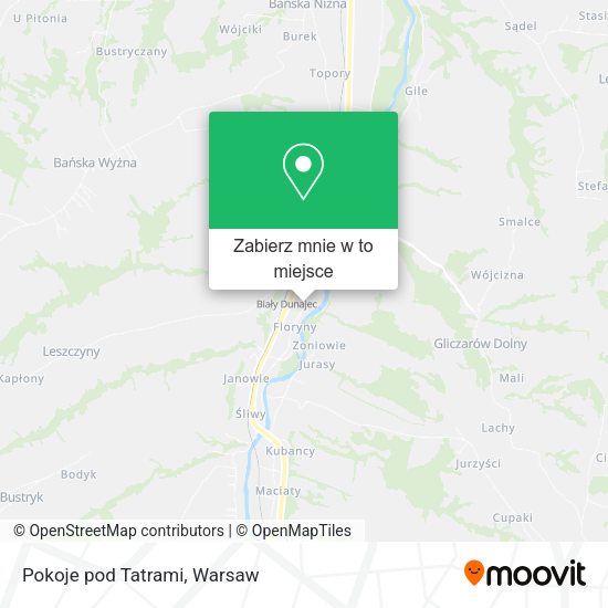 Mapa Pokoje pod Tatrami