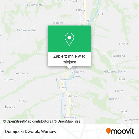 Mapa Dunajecki Dworek